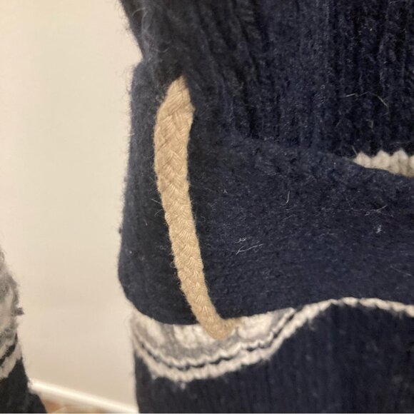 SUPERDRY CO Sz L Knitwear Collection Wool Blend Belted Pockets Cardigan - Picture 10 of 11